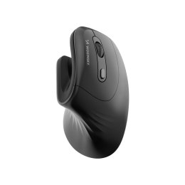 Mysz bezprzewodowa Wozinsky WWM-1076 pionowa ergonomiczna 3600 DPI - czarna