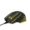 Mysz przewodowa Wozinsky WMGK-1181W gamingowa optyczna 7200 DPI z podświetleniem - czarno-żółta