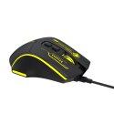 Mysz przewodowa Wozinsky WMGK-1181W gamingowa optyczna 7200 DPI z podświetleniem - czarno-żółta