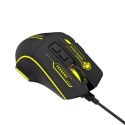 Mysz przewodowa Wozinsky WMGK-1181W gamingowa optyczna 7200 DPI z podświetleniem - czarno-żółta