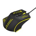 Mysz przewodowa Wozinsky WMGK-1181W gamingowa optyczna 7200 DPI z podświetleniem - czarno-żółta