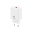 XO ładowarka sieciowa CE40 PD 20W 1x USB-C 1x USB biała