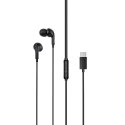 XO słuchawki przewodowe EP82 USB-C dokanałowe czarne