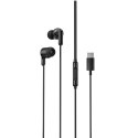 XO słuchawki przewodowe EP84 USB-C dokanałowe czarne