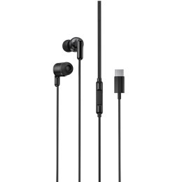 XO słuchawki przewodowe EP84 USB-C dokanałowe czarne