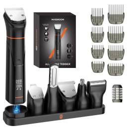 Trymer MAXGROOM JK-666 6w1 do brody, włosów, ciała, nosa i uszu IPX6 - czarny