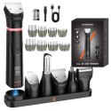 Trymer MAXGROOM JK-666 6w1 do brody, włosów, ciała, nosa i uszu IPX6 - czarny