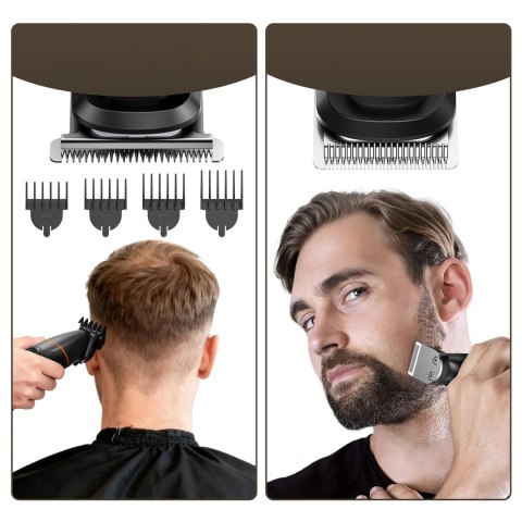Trymer MAXGROOM LK-892 wielofunkcyjny z wymiennymi końcówkami - czarny