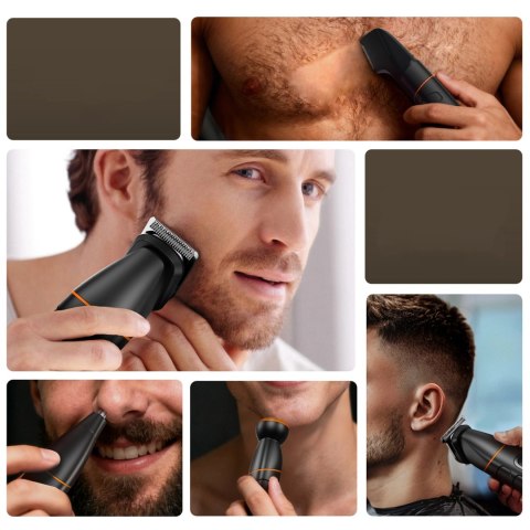 Trymer MAXGROOM LK-892 wielofunkcyjny z wymiennymi końcówkami - czarny