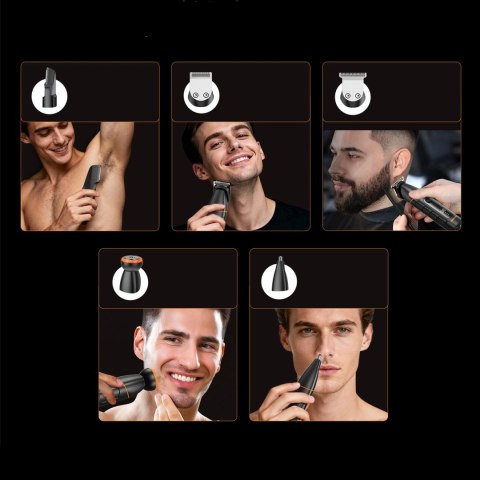 Trymer MAXGROOM LK-892 wielofunkcyjny z wymiennymi końcówkami - czarny