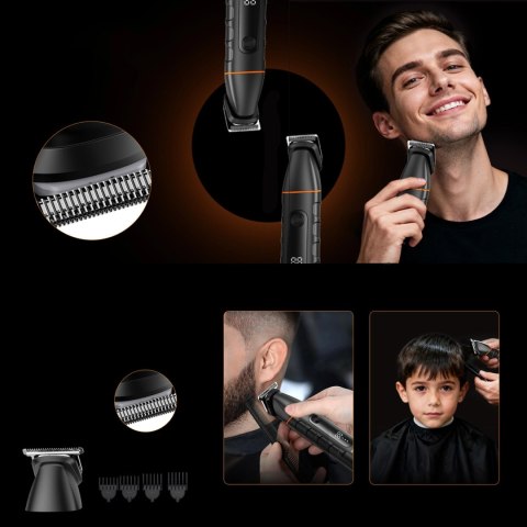 Trymer MAXGROOM LK-892 wielofunkcyjny z wymiennymi końcówkami - czarny