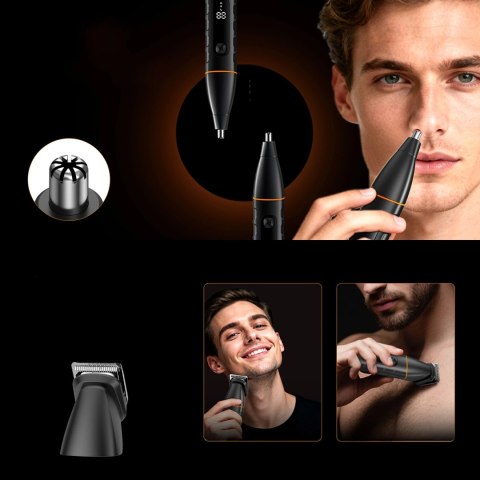 Trymer MAXGROOM LK-892 wielofunkcyjny z wymiennymi końcówkami - czarny