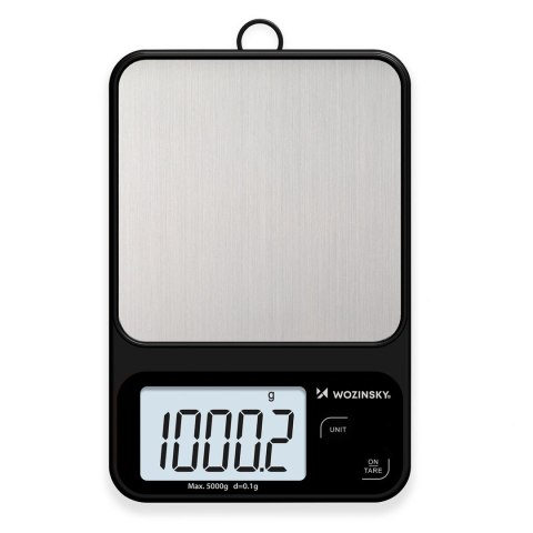 Waga kuchenna Wozinsky WAK-2252 dokładna z dużym wyświetlaczem LCD do 5 kg - czarna