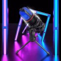 Wozinsky mikrofon do komputera studyjny gamingowy USB Statyw RGB - czarny
