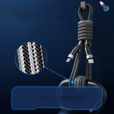 Kabel Orico CC240 USB-C do USB-C 240 W USB4 40 Gb/s 8K 60 Hz 1.5 m - czarny