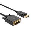 Kabel Orico XD-DTD DisplayPort do DVI 4K 1 m - czarny