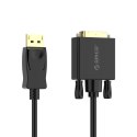 Kabel Orico XD-DTD DisplayPort do DVI 4K 1 m - czarny