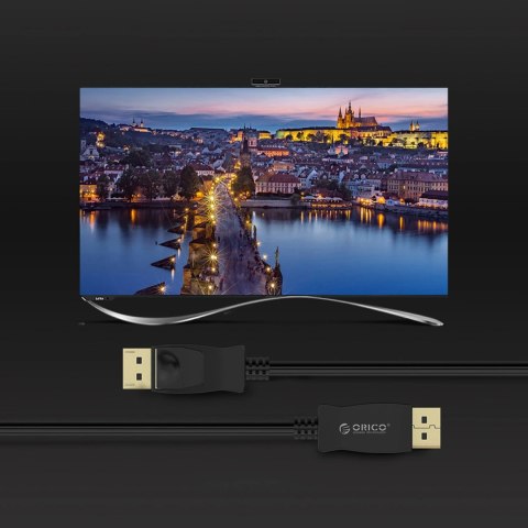 Kabel Orico XD-DTD DisplayPort do DVI 4K 3 m - czarny