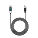Kabel Orico LDC2C USB-C - USB-C PD 100 W z wyświetlaczem LED 480 Mb/s 2 m - 2szt. - czarny
