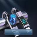 Kabel Orico LDC2C USB-C - USB-C PD 100 W z wyświetlaczem LED 480 Mb/s 2 m - 2szt. - czarny