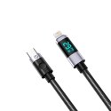 Kabel Orico LDC2L USB-C do Lightning PD 29 W z wyświetlaczem LED 480 Mb/s 1.5 m - czarny