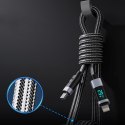 Kabel Orico LDC2L USB-C do Lightning PD 29 W z wyświetlaczem LED 480 Mb/s 1.5 m - czarny