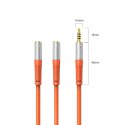 Kabel audio Orico AX2-10 rozdzielacz minijack 3,5 mm do słuchawek i mikrofonu kabel 1 m - pomarańczowy