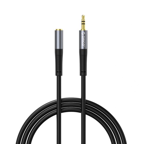 Kabel audio Orico AXF-30 minijack 3,5 mm męski do żeńskiego 3 m - czarny