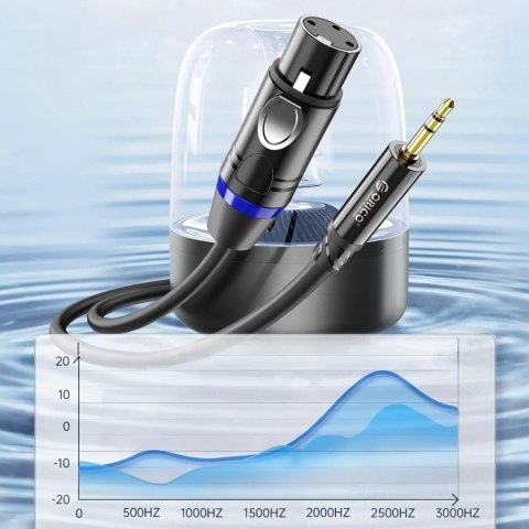 Kabel audio Orico AXKF mini jack 3,5 mm do XLR żeńskiego 5 m - czarny