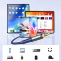 Kabel audio Orico AXRF mini jack 3.5 mm do 2x RCA żeńskiego 1.5 m - niebieski