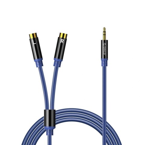 Kabel audio Orico AXRF mini jack 3.5 mm do 2x RCA żeńskiego 2 m - niebieski