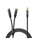 Kabel audio Orico AXRF mini jack 3.5 mm do 2x RCA żeńskiego 5 m - czarny
