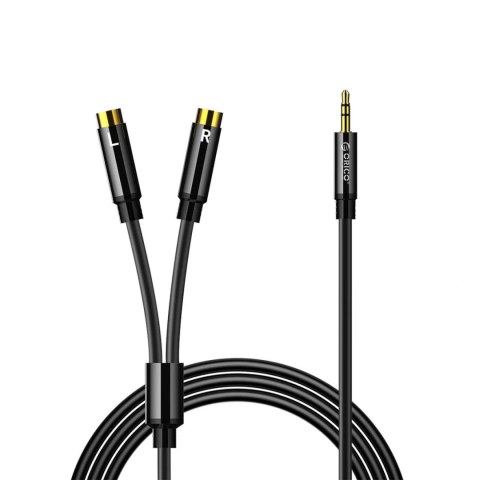 Kabel audio Orico AXRF mini jack 3.5 mm do 2x RCA żeńskiego 5 m - czarny