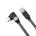 Kabel kątowy Orico C2CWT USB-C do USB-C PD 100 W 20 Gb/s 4K 60 Hz 2 m - czarny
