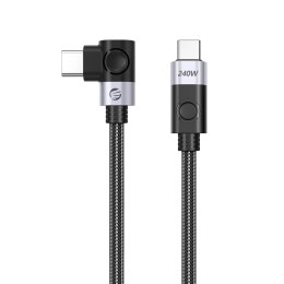 Kabel kątowy Orico CW240 USB-C do USB-C PD 240 W 1.5 m - czarny