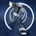 Kabel kątowy Orico CW240 USB-C do USB-C PD 240 W 2 m - czarny