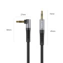 Kabel kątowy audio Orico AXW mini jack 3.5 mm męski do męskiego 3 m - czarny