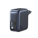 Ładowarka sieciowa Baseus EnerCore CJ11 100W z portami USB-A oraz USB-C i ze zwijanym kablem USB-C - czarna