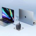 Ładowarka sieciowa Baseus EnerCore CJ11 100W z portami USB-A oraz USB-C i ze zwijanym kablem USB-C - czarna