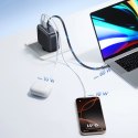 Ładowarka sieciowa Baseus EnerCore CJ11 100W z portami USB-A oraz USB-C i ze zwijanym kablem USB-C - czarna