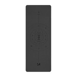 Mata do ćwiczeń Wozinsky WNSP-NKB 183 x 61 x 0,5 cm gimnastyczna do jogi z naturalnego kauczuku - czarna