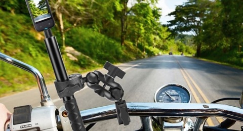 Uchwyt rowerowy/motocyklowy PULUZ z kijem selfie 150cm