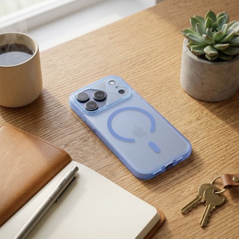 Etui na iPhone 13 PRO Aurora zgodne z MagSafe niebieskie