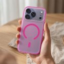Etui na iPhone 15 Aurora zgodne z MagSafe różowe