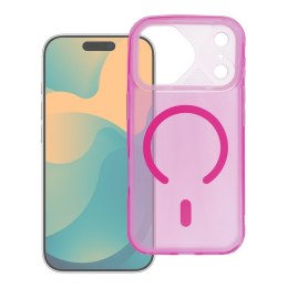 Etui na iPhone 17 Aurora zgodne z MagSafe różowe
