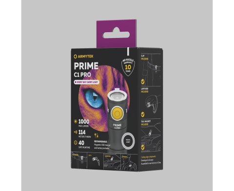 Latarka Armytek PRIME C1 Pro PCB White 1000 lm