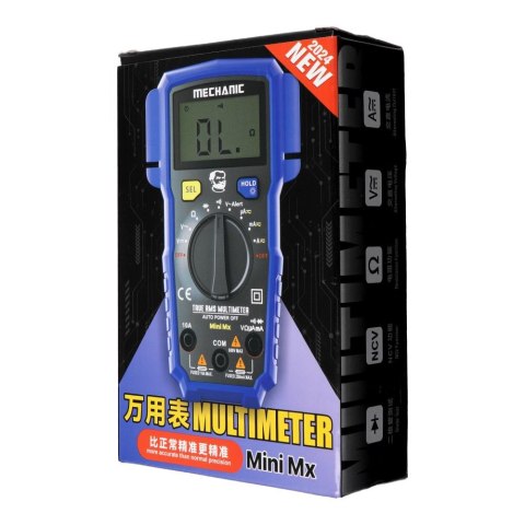 MECHANIC Multimetr cyfrowy mini MX niebieski