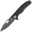 Nóż składany ASP Police Duty ''Woven Bones'' Black G10, Black PVD AUS-8 (55740)