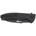 Nóż składany ASP Police Duty ''Woven Bones'' Black G10, Black PVD AUS-8 (55740)