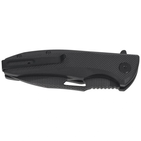 Nóż składany ASP Police Duty ''Woven Bones'' Black G10, Black PVD AUS-8 (55740)